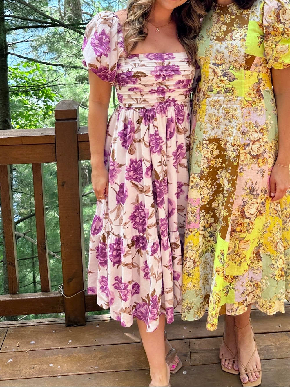 Abercrombie & Fitch Emerson Dress with Pink Floral Print - Picture 2 of 3